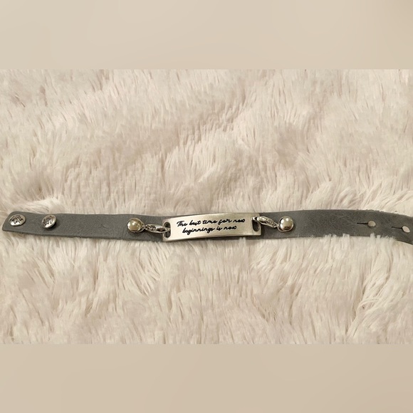 Lenny & Eva leather quote bracelet - Picture 1 of 3